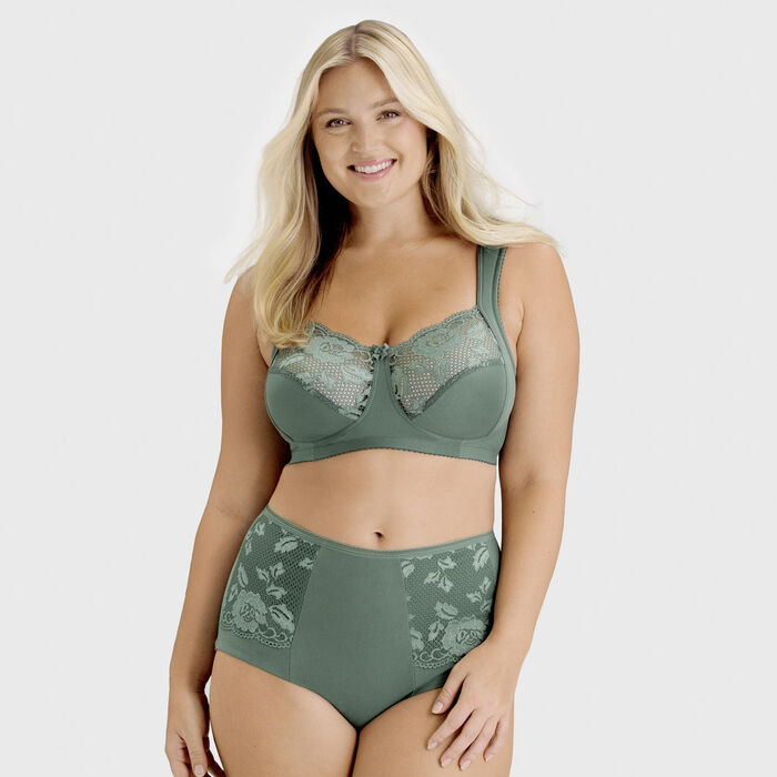 Miss Mary Miederhose mit Elastikspitze GR&Uuml;N